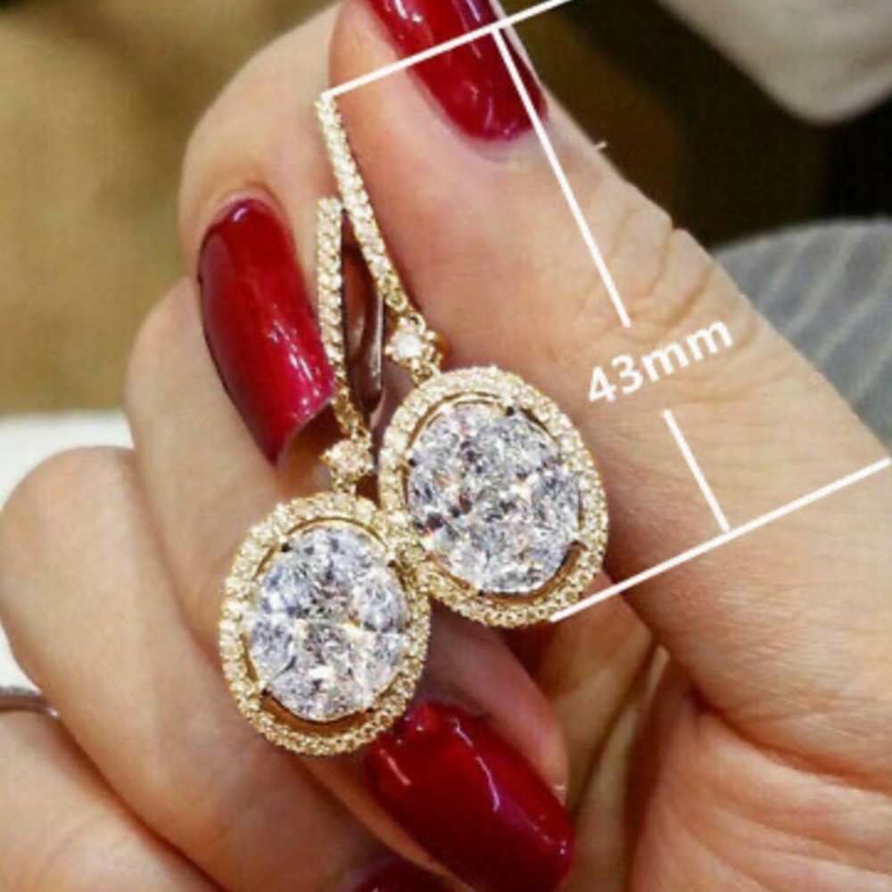 NEW 18k  Gold Plated Earrings - Picture 3 of 4